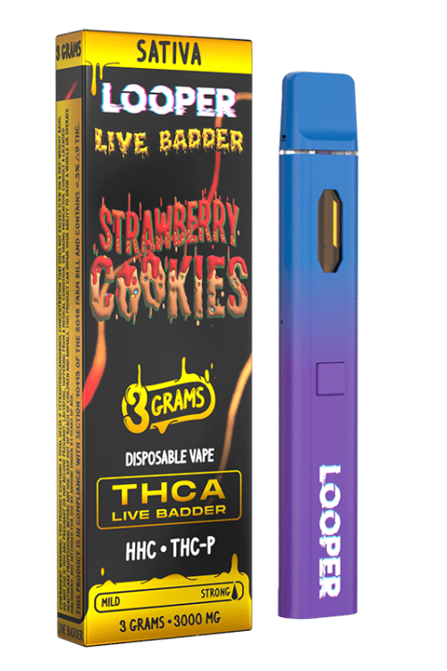Live Badder 3g Disposable: Strawberry Cookies